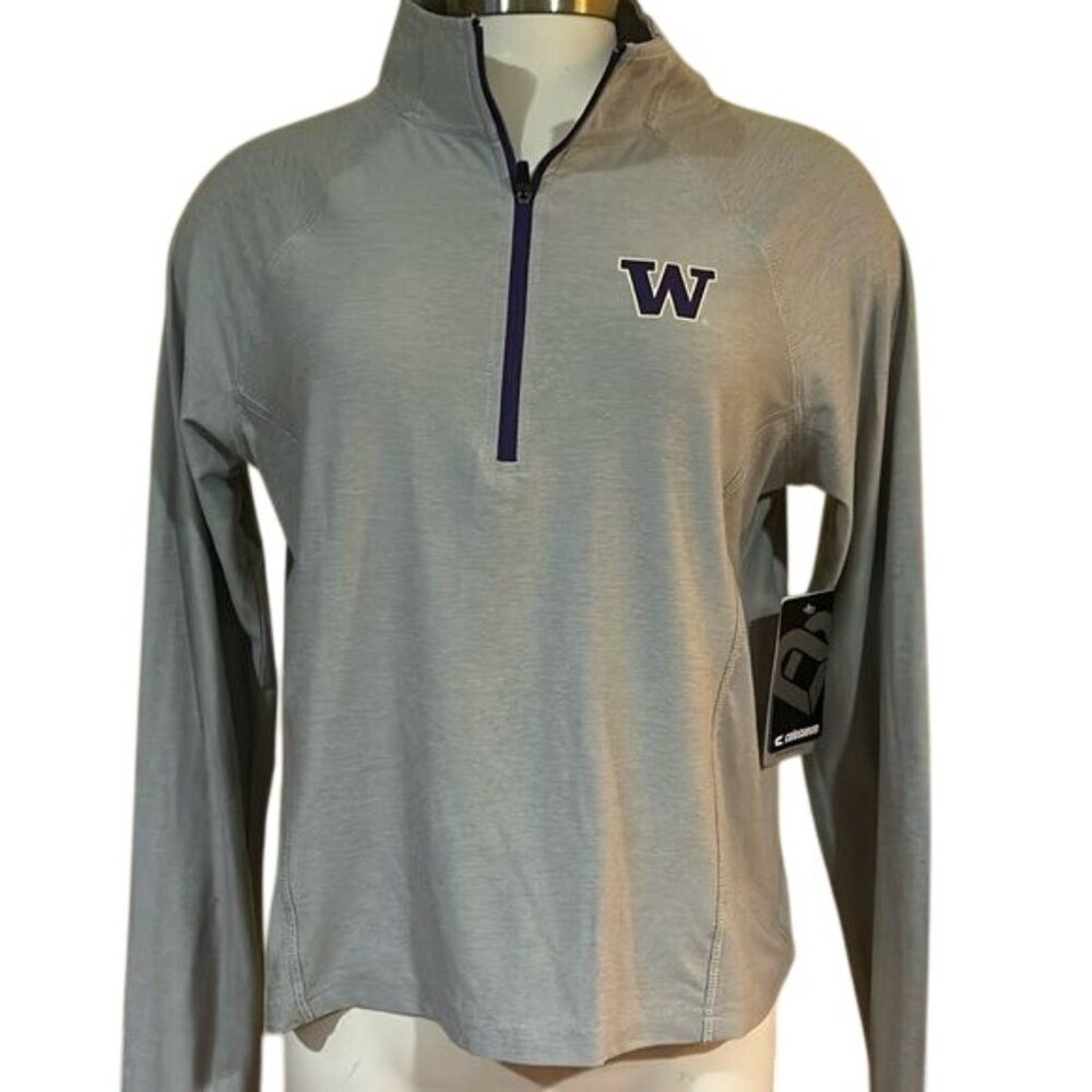 Washington huskies performance shirt  quarter zip medium new colosseum